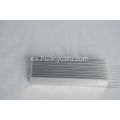 Perfiles de aluminio anodizado industrial de plata de plata de metal